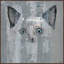 «Blue-Eyed Cat», reproduction d'art sur toile encadrée-21042617