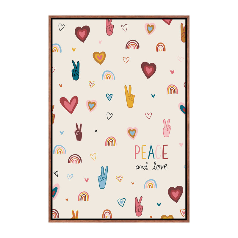 Art vi vibes, Toile avec cadre en bois classique, H 60 po x l 40po x P 1,5 po
