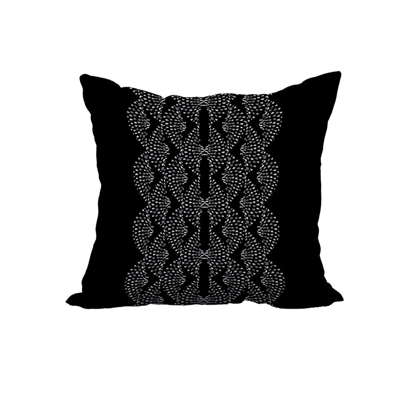 Coussin Marine Park, 18 po x 18 po, Noir