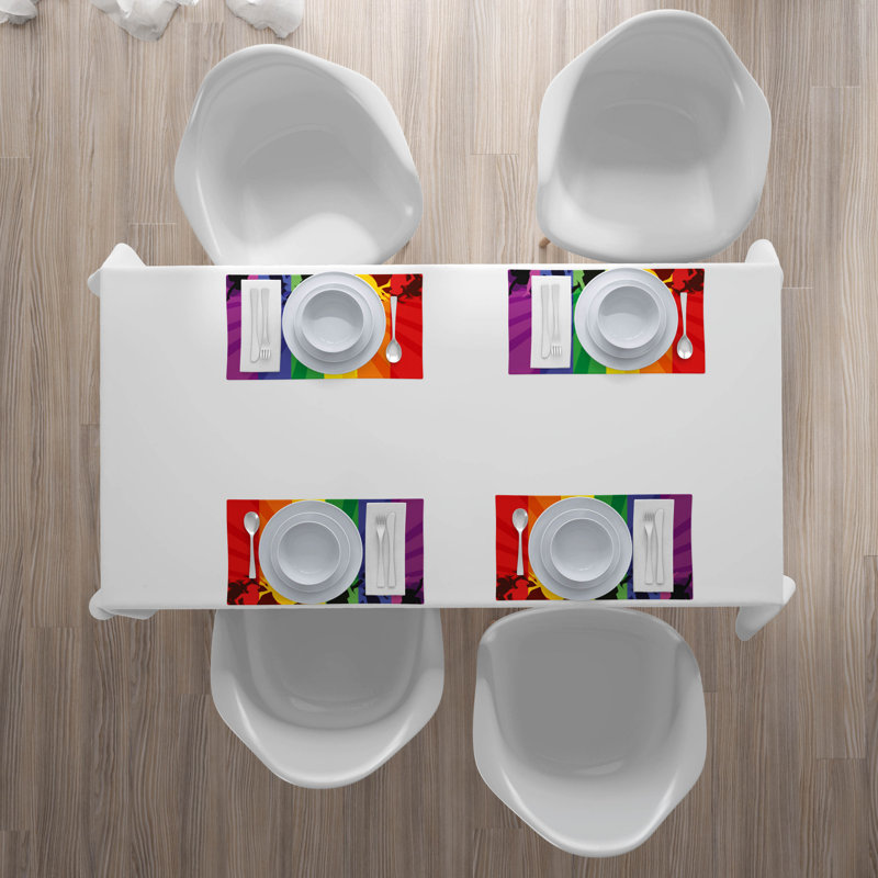 Polyester Abstract Rectangle Placemat