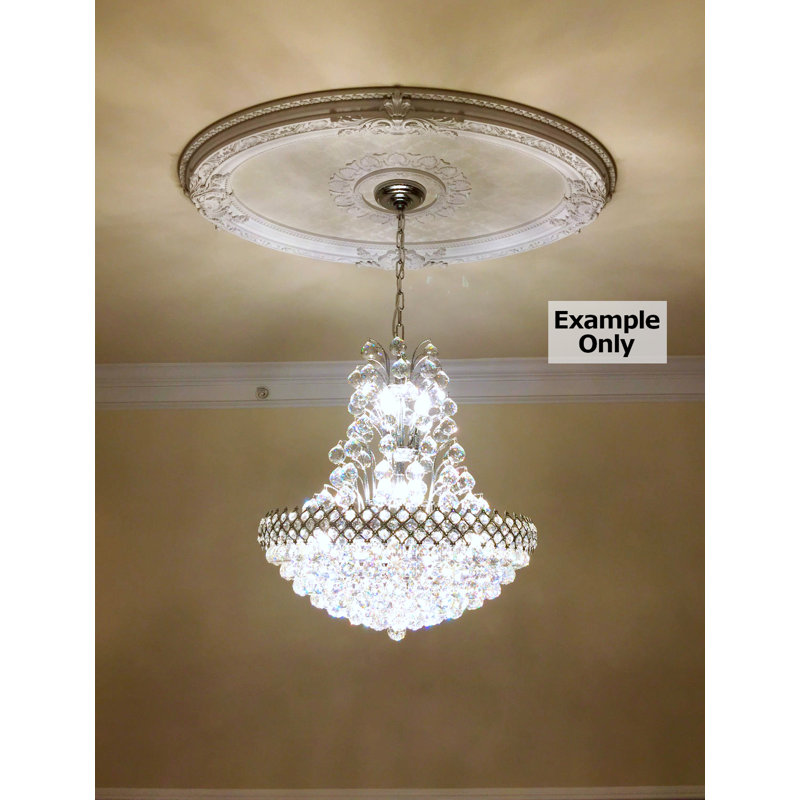 Floral Center Oval Ceiling Medallion
