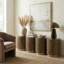 Repose-pieds rond en bois Tunbridge