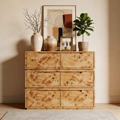 Modern minimalist drawer storage accent chest