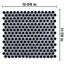 Hudson Penny Round .80" x .80" Porcelain Penny Round Mosaic Wall & Floor Tile-329195036