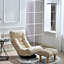 Balcon inclinable - Chaise simple avec 3 sections de dossier réglables, éponge élastique à mémoire 3D à 14 têtes, convient aux dossiers et aux appuie-tête de loisirs paresseux de 18 ans, rotation à 360 degrés au bas, la plupart