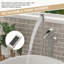 Robinet de baignoire de luxe en laiton noir mat Waterfall Stream