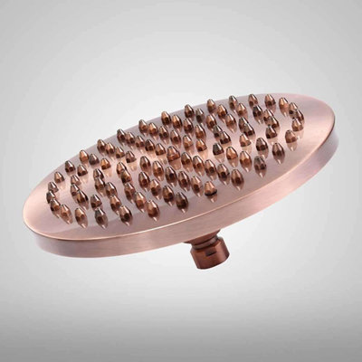 BathSelect Rainfall Showerhead Antique Red Copper