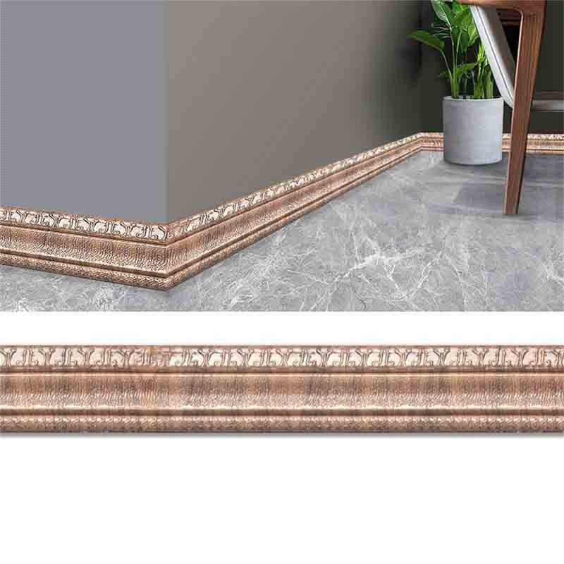 Mousse auto-adhésive en mousse moulée adhésive décorative murale de ligne de plinthe de bordure de papier peint pour le salon