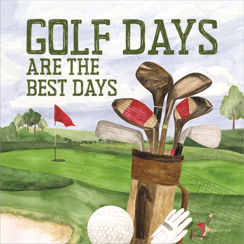 «Golf Days II-Best Days» par Tara Reed - impression encadrée