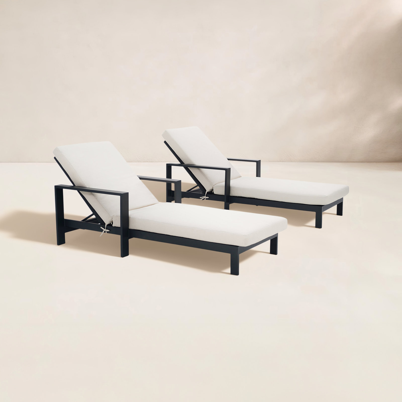 Aden 33" Patio Chaise Lounge Set