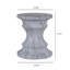 Tables de bout d'extérieur en ciment pour patio, table d'appoint de jardin en faux terrazzo, petite table d'appoint ronde moderne pour l'extérieur, tabouret de jardin en souche d'arbre pour l'intérieur et l'extérieur