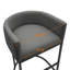 Tabouret de comptoir rembourré avec structure en métal-1796616627