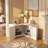 Space-Saving Corner Storage Cabinet with 2 Doors, Wall-Mount or Floor-Mount Design, Large Shelf Organizer for Bathroom, Bedroom and Living Room