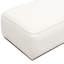 Confortable repose-pieds beige granuleux de 52 pouces au look distinctif du tissu texturé, polyvalent comme siège ou siège relaxant, confortable et solide pour la décoration intérieure en pouces, design, fonction, siège, construction