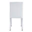 De 2 chaises en cuir PU blanc avec des cadres en métal argenté - Facile à entretenir et intérieur lumineux et ergonomique pour une utilisation à long terme