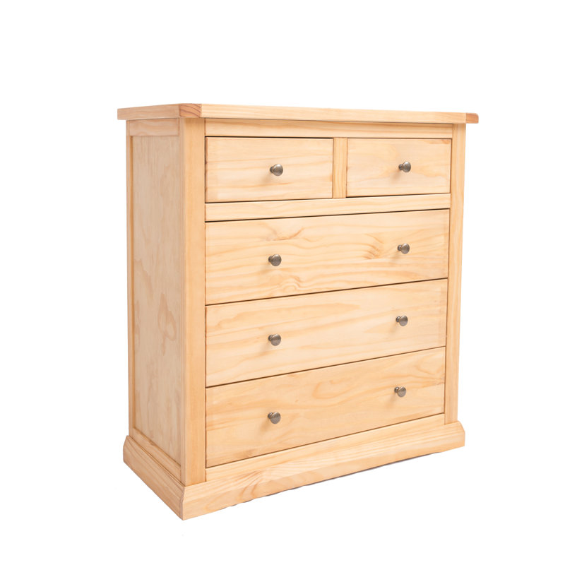 Dedrick 90cm W 5 - Drawer Chest of Drawers