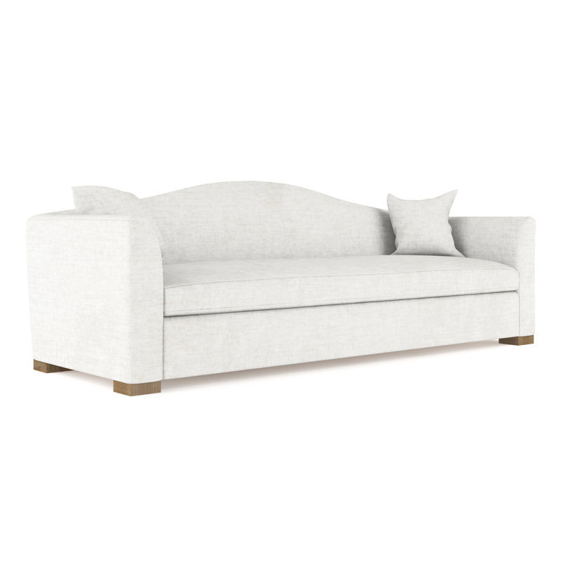Canapé Horatio, H 33 po x l 96 po x P 40 po, Velours écrasé albâtre, Patiné