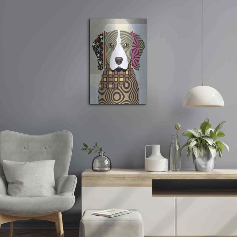 «Brittany Spaniel» par Lanre Adefioyue, H 24 po x l 16 po