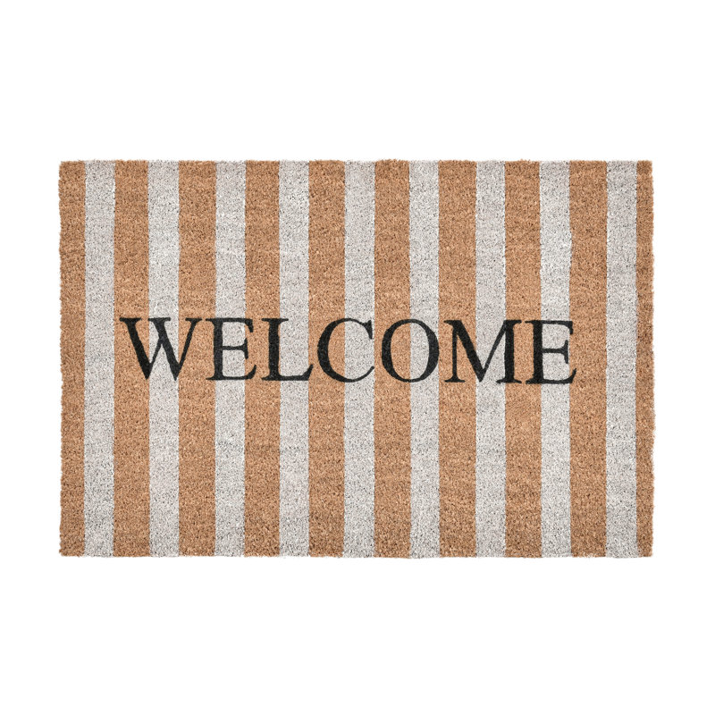 Non-Slip Striped Outdoor Doormat