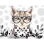 Geek Cat - Toile illustrative féline pour la décoration intérieure