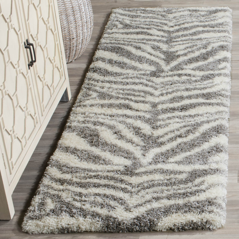 Laplaigne Shag Performance Animal Print Rug, Runner 2'3" x 7'