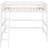 Solid Wood Twin Size Loft Bed In White With . And Build. No Box Spring Or Foundation Needed. 14 Slats For Enhanced Support. Guard Rails . 79.5" X 41.8" 67.5". Assembly Required - White. Construction-908948866