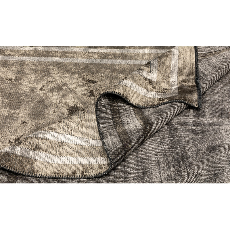 Rapture Gray No Pattern and Not Solid Color Luxury Area Rug, Rectangle 7'10" x 11'2"