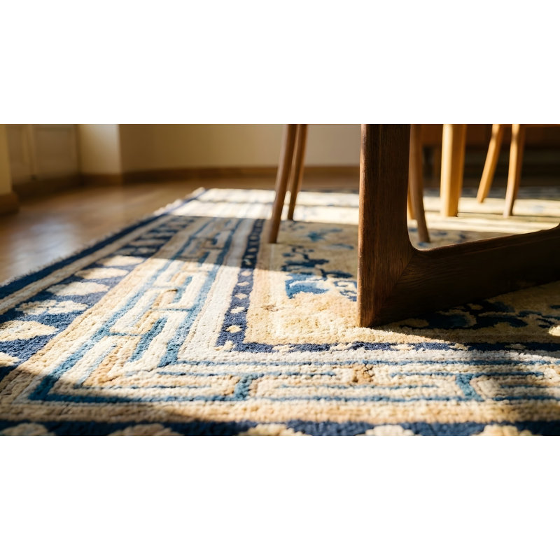 Antique Ningxia Hallway Runner Wool Yellow Rug