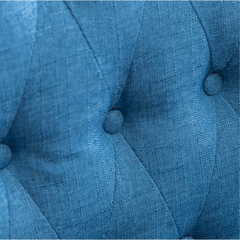Ensemble de 2 tabourets en bois massif à hauteur de comptoir, Bleu