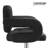 Ferdinando 3 Pieces Adjustabel Round Bar Table Stool with PU Leather Swivel Pub Chairs Set-694743676-694743673