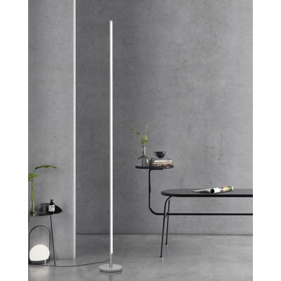 Modern Minimalist LED Floor Lamp With Remote Control - Adjustable Color Temperature & Brightness - Dimmable Standing Lamp For Living Room, Bedroom, Office