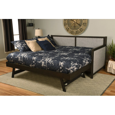 Corena Upholstered Daybed with Trundle, Mattresses Not Included