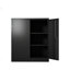 Armoire de rangement en métal avec 2 portes et 2 tablettes, armoire de rangement verrouillable en acier pour le bureau, le garage et l'entrepôt