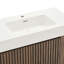 Meuble-lavabo autoportant 36 po en noyer avec lavabo 36 po Winston