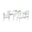 6 meubles de patio en aluminium