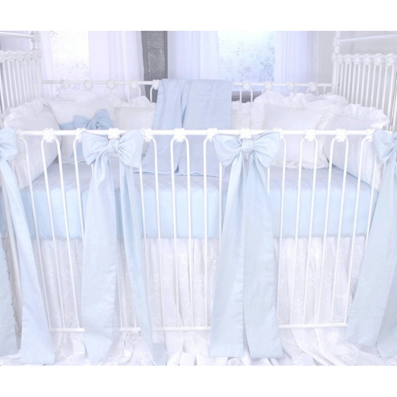 Manseau 4 - Piece Linen Crib Bedding Set