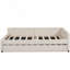 Lit plateforme tapissier avec port USB et gigogne-2000897231