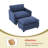 Redenius Boucle Upholstered Accent Arm Chair With Ottoman-107084442