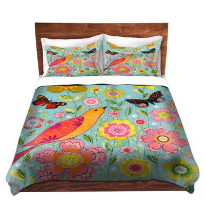 Polyester Floral Duvet Cover