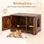 Meuble de rangement pour litière pour chat avec portes doubles-1386070124