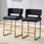 Tabouret de comptoir rembourré avec structure en métal (ensemble de 2)-1409089645-1409089635