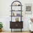 Arched Etagere Bookcase with Cabinet-1031364187