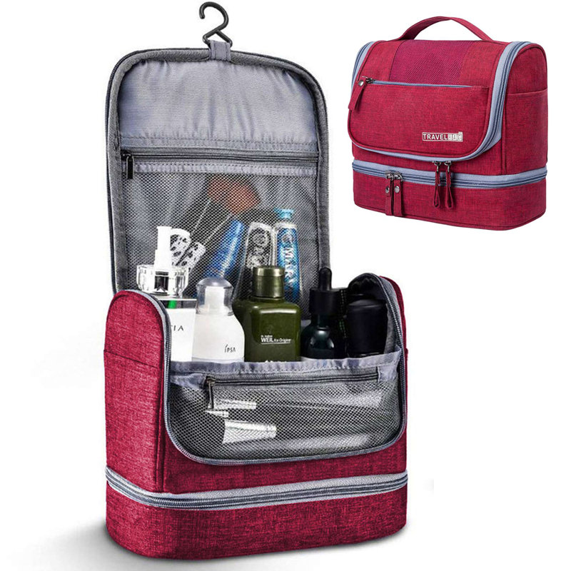 Grande trousse de rangement pour cosmétiques, Rouge