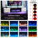 70" Floating Fireplace TV Stand for TVs up to 80", Wall Mounted Media Console with LED Lights