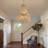 Boho Farmhouse Wood Beaded Chandelier - 8-Light Natural Beaded Ceiling Light Fixture for Dining Room, Living UL Listed Room, Bedroom, Foyer