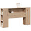 Headboard with storage space in wax brown 200cm solid pine wood-1483658345-1483658351