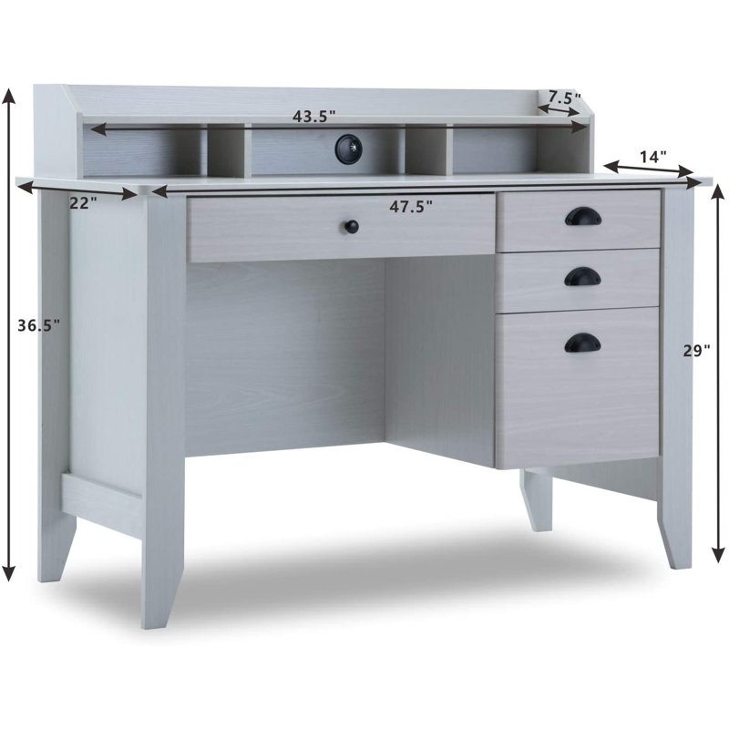 Mya-Jane Computer Desk, White