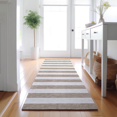 Premium Machine Washable Cerrito AMF528 Taupe Rug