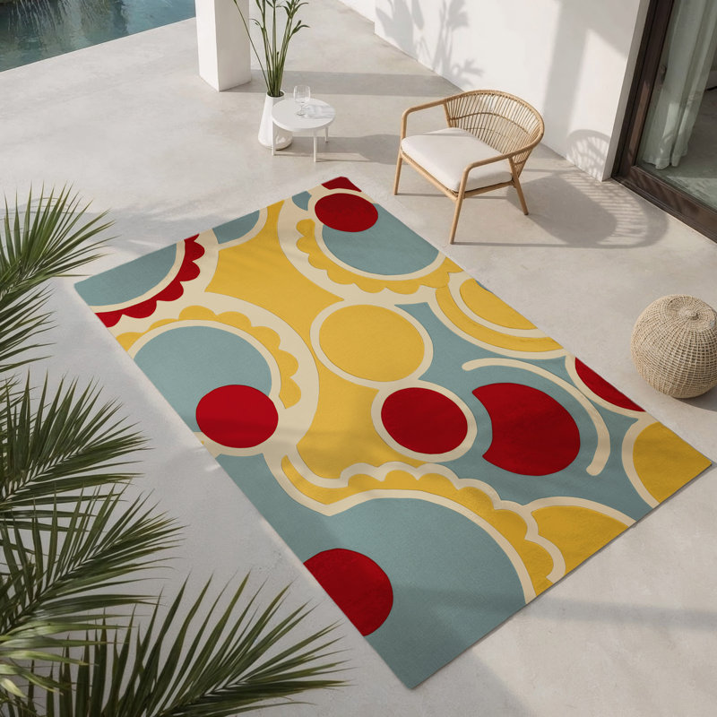 Tapis intérieur et extérieur Daring Zig, Rectangle 1 pi 6 po x 2 pi 6 po