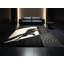 Tapis moelleux moelleux à motif arc-en-ciel moderne de style diable de Tasmanian - noir-1450156229
